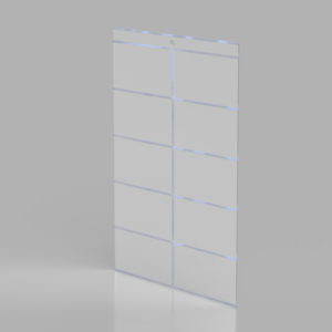 Sobre Porta Precio PVC- 2x10x70x35mm c/cordón x10